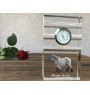 Cheval belge - horloge en verre avec photo, photo de cheval dans un cristal, horloge de bureau personnalisée de la marque Art-Dog
