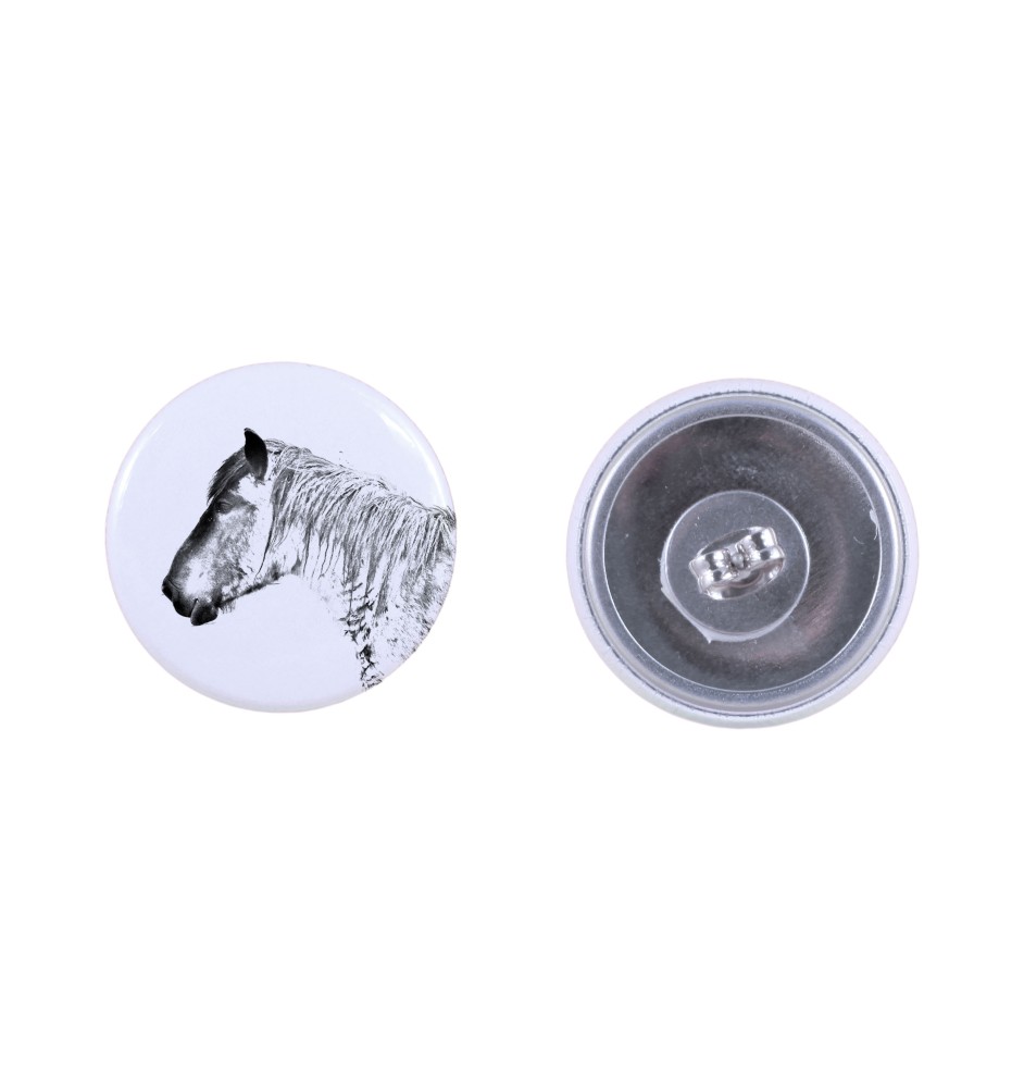 Belgian Horse - earrings your photo, handmade, jewelry handcrafted by Art-Dog brand