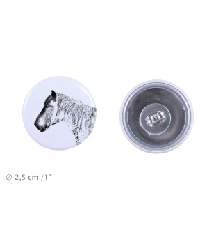 Koń belgijski kolczyki z koniem mały Art-Dog