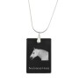 Boulonnais Horse - Crystal pendant with horse, silver necklace with photo, personalised pendant by Art-Dog brand