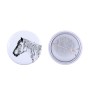 Belgian Horse - shirt accessory, bag pin, perfect gift with the option to add your brand graphics from Art-Dog.