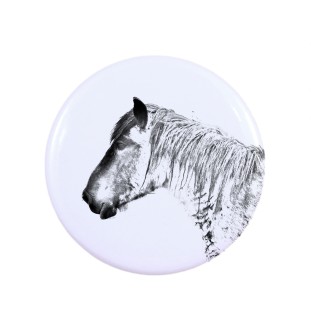 Belgian Horse - magnet with a horse, a unique imprint of the Art-Dog horse brand