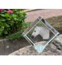 Cheval Boulonnais - un cube de cristal avec une photo de cheval, une photo de cheval dans le cristal, un presse-papiers cubique de la marque Art-Dog