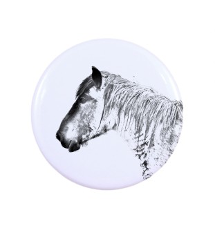 Belgian Horse - magnet with a horse, a unique imprint of the Art-Dog horse brand