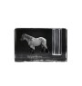 Cheval belge - Porte-stylos, organiseur en cristal avec image d'un cheval, décoration de bureau unique par la marque Art-Dog