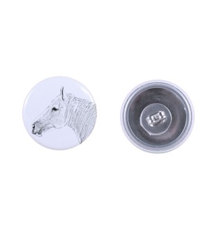 Koń buloński kolczyki z koniem mały Art-Dog