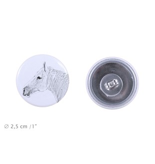 Boulonnais Horse - earrings your photo, handmade, jewelry handcrafted by Art-Dog brand