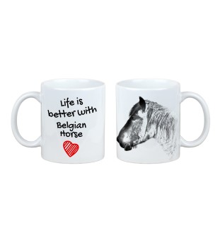 Belgisches Pferd - Tasse mit Pferd, Tasse mit Bild, personalisiertes Geschenk der Marke Art-Dog