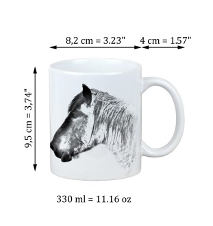 Belgian Horse - mug with a horse, mug with a photo, personalized gift from the Art-Dog brand