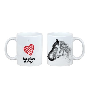 Belgian Horse - cup with a horse, cute cup with graphics, a gift with your photo from the Art-Dog brand
