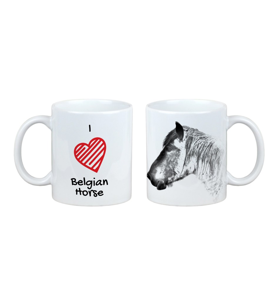 Belgisches Pferd - Tasse mit Pferd, niedliche Tasse mit Grafik, Geschenk mit Ihrem Foto von der Marke Art-Dog