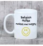 Koń belgijski kubek z koniem Makes me happy Art-Dog
