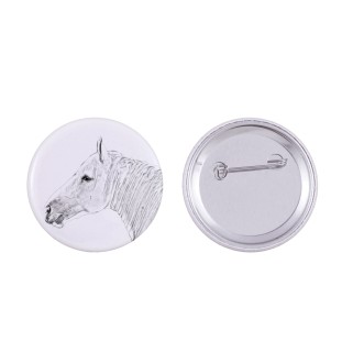 Cheval Boulonnais - aimant avec cheval, empreinte exceptionnelle de cheval de la marque Art-Dog