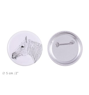 Cheval Boulonnais - aimant avec cheval, empreinte exceptionnelle de cheval de la marque Art-Dog