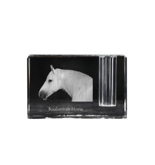 Koń buloński penholder kryształowy z koniem Art-Dog