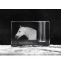 Boulonnais Horse - Pen stand, crystal organiser with picture of a horse, unique desk decoration by Art-Dog brand
