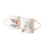 Cheval Boulonnais - tasse avec chien, une tasse adorable avec une anse en forme de cœur, un cadeau universel de la marque Art-Dog