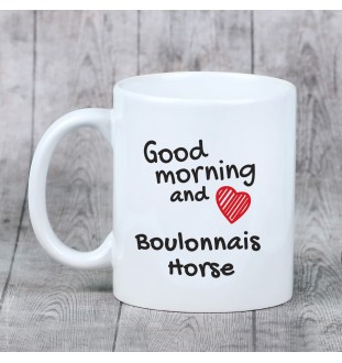 Boulonnais-Pferd - Tasse mit Hund, personalisierte Tasse mit Druck, klassisches Geschenk für jeden von der Marke Art-Dog.