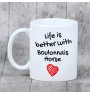 Boulonnais-Pferd - Tasse mit Pferd, Tasse mit Bild, personalisiertes Geschenk der Marke Art-Dog