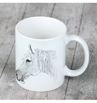 Boulonnais Horse - cup with a horse, a cheerful cup for a dog lover, a personalized gift from the Art-Dog brand