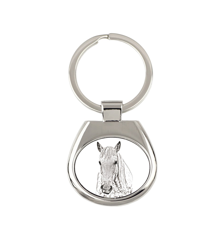 Cheval Camargue - porte-clés avec un cheval, porte-clés imprimé, breloque personnalisée de la marque Art-Dog