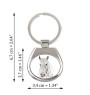 Camargue Horse - keychain with a horse, keychain with a print, personalized pendant from the Art-Dog brand