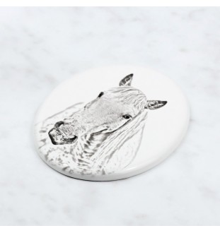 Koń Camargue płyta nagrobna z koniem Art-Dog