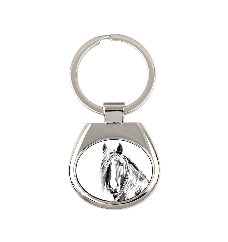 Canadian Horse - keychain with a horse, keychain with a print, personalized pendant from the Art-Dog brand
