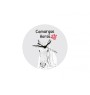 Camargue-Pferd - Wanduhr mit Pferd, Uhr mit Druck für das Regal, personalisierte Hausdekoration der Marke Art-Dog