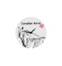 Canadian Horse - wall clock with a horse, shelf clock with a print, personalized home decoration from the Art-Dog brand