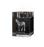 Cheval canadien - Bougeoir avec image d'un cheval, porte bougie en cristal, cadeau personnalisé par la marque Art-Dog