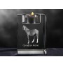 Cheval canadien - Bougeoir avec image d'un cheval, porte bougie en cristal, cadeau personnalisé par la marque Art-Dog