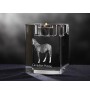 Cheval canadien - Bougeoir avec image d'un cheval, porte bougie en cristal, cadeau personnalisé par la marque Art-Dog