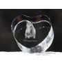 Camargue Horse - a photo of a horse in crystal, a crystal heart, a unique frame with a photo from the Art-Dog brand