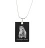 Camargue Horse - Crystal pendant with horse, silver necklace with photo, personalised pendant by Art-Dog brand