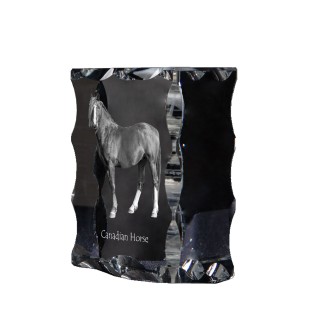 Koń kanadyjski ramka kryształowe z koniem Art-Dog