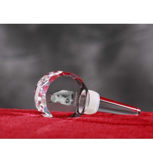 Cheval Camargue - Bouchon de bouteille en cristal avec cheval, bouchon de vin unique avec photo, cadeau personnalisé pour sommelier par la marque Art-Dog