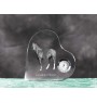 Cheval canadien - horloge en cristal avec une photo de cheval, horloge de table en forme de cœur, horloge debout personnalisée de la marque Art-Dog