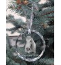 Cheval Camargue - boule de Noël en cristal avec une photo, photo de cheval dans le cristal, décoration personnalisée pour sapin de Noël de la marque Art-Dog