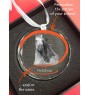 Camargue Horse - crystal bauble with a photo, horse photo in crystal, personalized Christmas tree ornament by Art-Dog brand