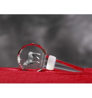 Cheval canadien - Bouchon de bouteille en cristal avec cheval, bouchon de vin unique avec photo, cadeau personnalisé pour sommelier par la marque Art-Dog