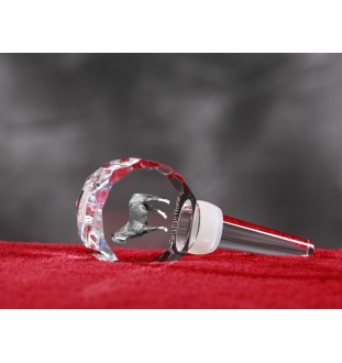 Canadian Horse - Crystal bottle stopper with horse, unique wine stopper with photo, personalised gift for sommelier by Art-Dog brand
