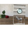 Cheval canadien - horloge en verre avec photo, photo de cheval dans un cristal, horloge de bureau personnalisée de la marque Art-Dog
