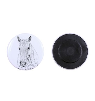 Camargue Horse - magnet with a horse, a unique imprint of the Art-Dog horse brand