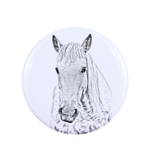 Camargue Horse - magnet with a horse, a unique imprint of the Art-Dog horse brand