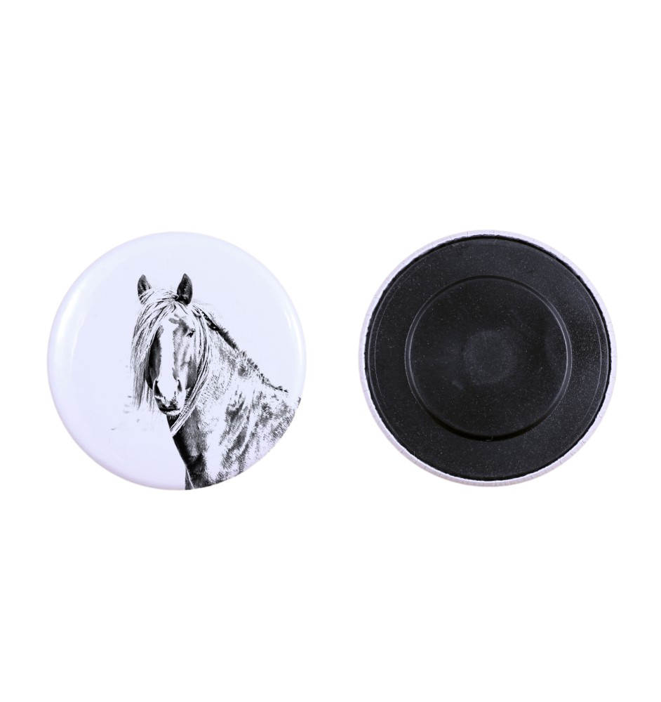 Cheval canadien - aimant avec cheval, empreinte exceptionnelle de cheval de la marque Art-Dog