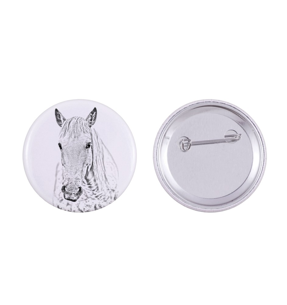 Camargue Horse - magnet with a horse, a unique imprint of the Art-Dog horse brand