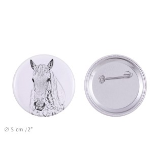 Camargue-Pferd - Magnet mit Pferd, ein einzigartiges Abdruck des Pferdes der Marke Art-Dog