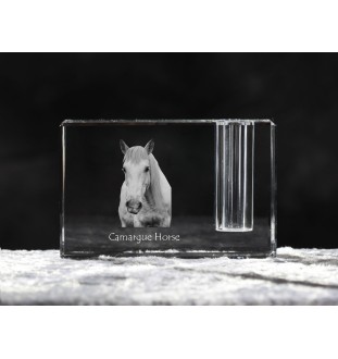 Koń Camargue penholder kryształowy z koniem Art-Dog