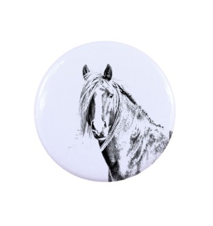 Cheval canadien - Bague de collection avec l'image d'un cheval, produit fait à la main, marque Art-Dog